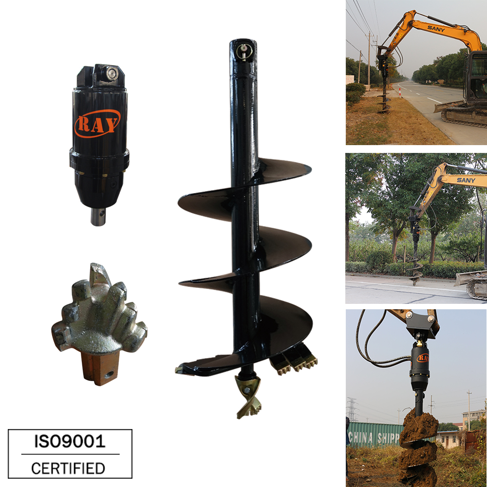 Heavy Duty Agricultural Farm Machinery Tractor 6" Heavy Duty Earth Auger