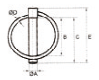 FT001/FT002/FT003 Durable Agricultural Spare Parts Linch Pin Fits Tractor