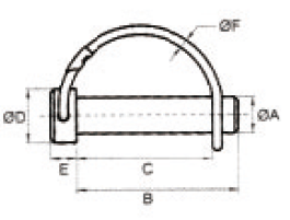 FT004/FT005/FT006 Durable Agricultural Spare Parts Linch Pin Fits Tractor
