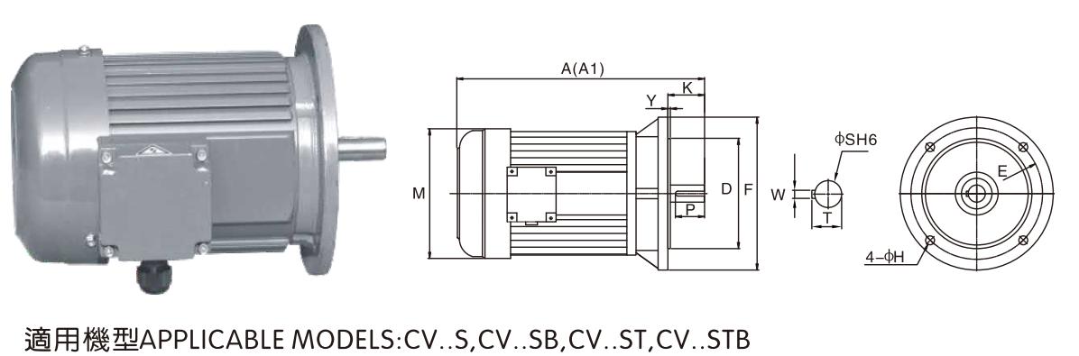 High Performance Durable Vertical Aluminum Housing 3-Phase Brake Motor Industrial Grade Asynchronous AC Electric Motors