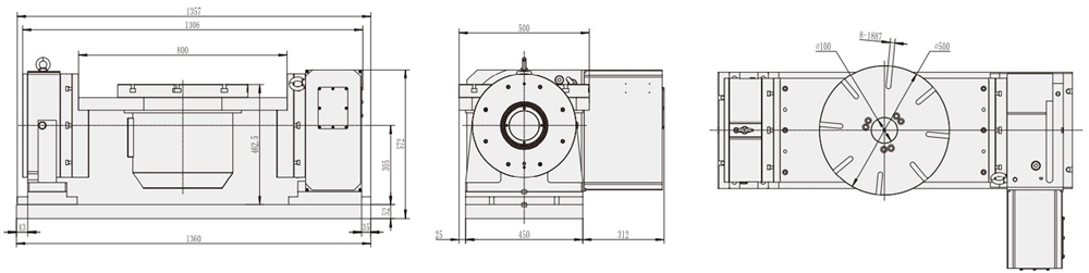 RTS-500 Small Industrial Cnc Machining Center 5 Axis Accessories for Numerical Control Machine