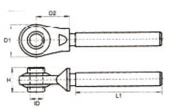 FT025/FT026/FT027/FT028/FT029/FT030/FT031 Durable Agricultural Spare Parts Toplink End Fits Tractor