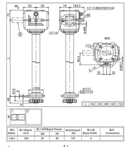 Agricultural Farm Machinery Parts Gearbox for Rotary Tiller