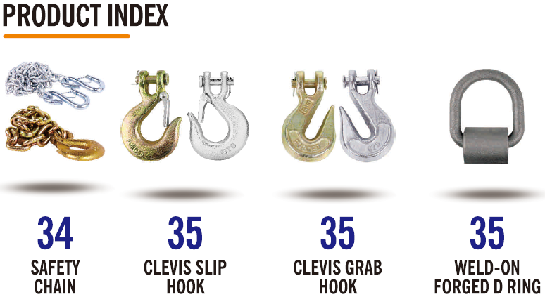 1BJY-SC-14 New Trailer Parts Accessories G-70 Transport Chain with 12600lbs Capacity Safety Chain Featuring Clevis Snap Hook