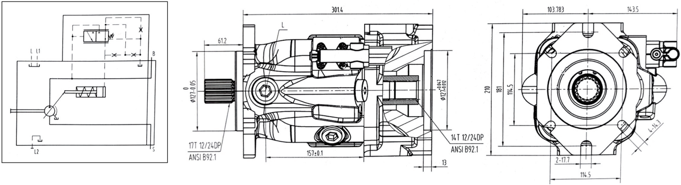 G10VO Series Swash Plate Axial Piston Variable Displacement Pump Hydraulic Pump for Industrial Equipment, Construction Machinery