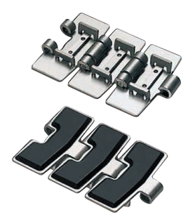 SS812/815G SS802/805G SS881G SS881TAB-G Stainless Steel Flat Top Chains With Rubber Top