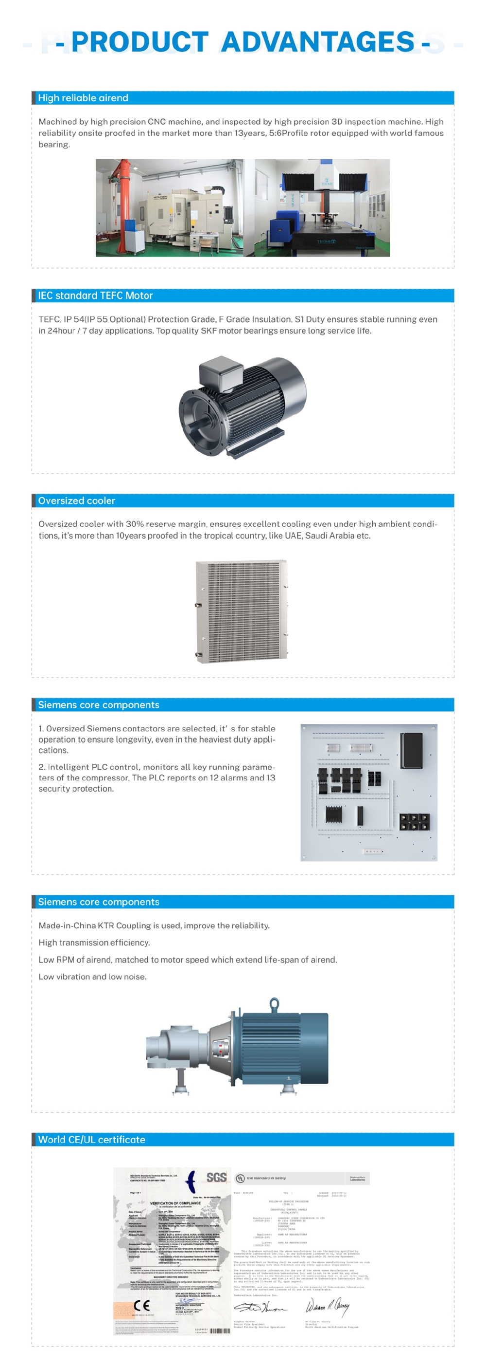 22kw 30 hp 10bar High Energy Efficient Mini Direct Driven Screw air Compressor (SCR30D)