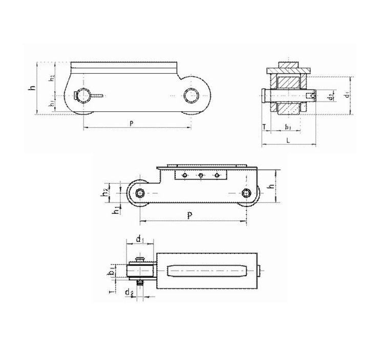 Heavy Duty Large-Pitch Roller Chain for Metallurgy Steel Farm Construction Industries