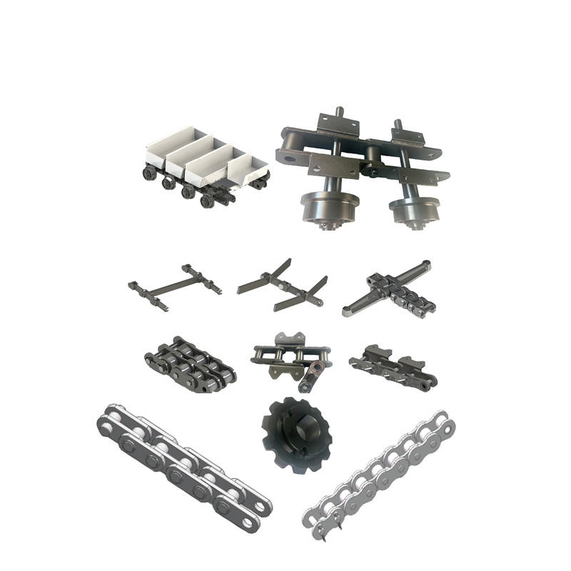 Custom Heavy Duty Drive Mining Chains Sprocket Transmission Apron Feeder Crawler Single Strand Drop Forged Ladder Conveyor Chain