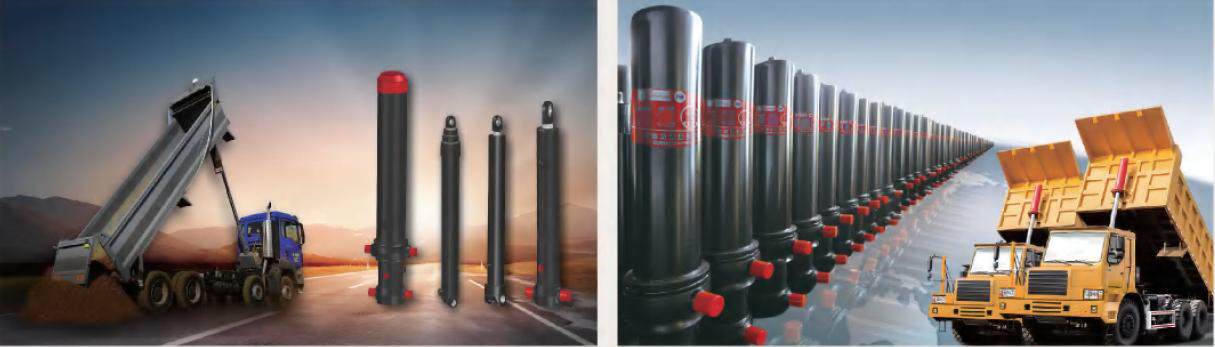Light Weight Rugged Made Hydraulic Cylinders Mining Industry 3 Stage Telescopic Hydraulic Cylinder for Dump Truck
