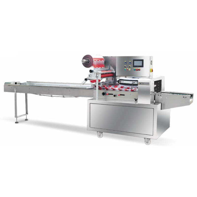 Up-Paper Horizontal Packing Machine for Packaging Regular Objects Biscuits Pies Chocolates Bread Moon-Cakes