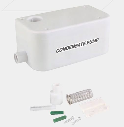 Simple Installation 200ml Wall-Mounted Condensate Pump Built-in Safety Switch PC-50A Electric Power 3 Inlets Option for Home Use