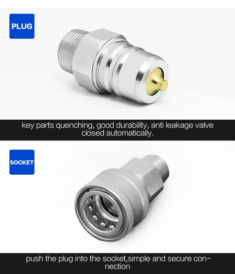 ISO 7241 a 1/4 Inch  NPT/BSP Thread  Female /male Hansen Exchange Couplings Hydraulic Quick & Hydraulic Quick Release Coupling