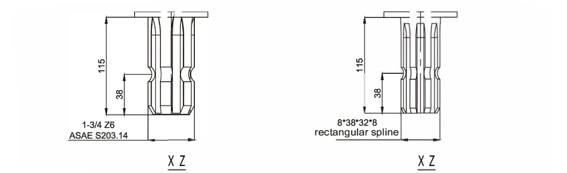 Professional Manufacturer Trailing Mower Gearbox Speed Reducer Pull-behind Mower Gear Drive Gearbox Replacement of Comer T-279D