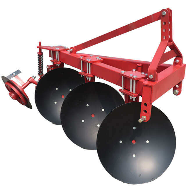 1LYQ-220 18HP 2 Disc Agricultural Cat I II Mounted Three Point Single Way Disc Plough for Cultivation 4-wheel Tractor