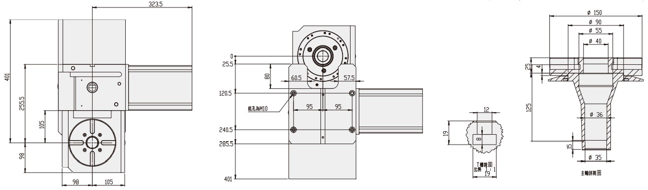WT-RT150 CNC Machining Center Parts New Rotary Turntable for CNC Machinery Gearbox and Gear Core Components