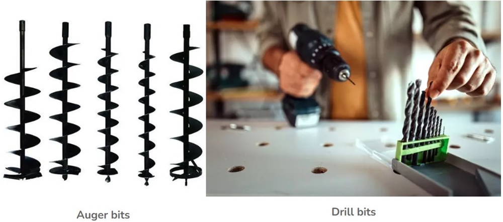 Earth Auger Drill Bit for Post Hole Digger 6 9 12 Inch