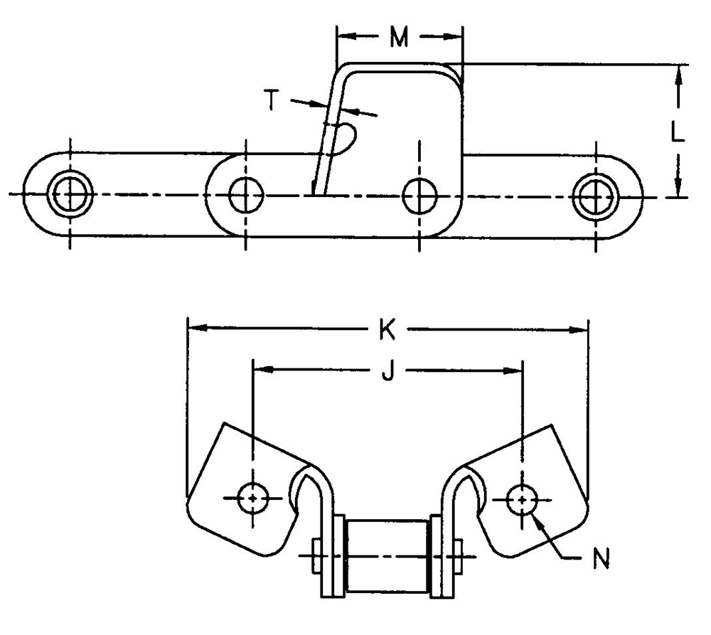 CA550HDF13 CA550HDF15 CA550HDF15M CA550HDF16 Agricultural Steel Conveyor Chains with F13 F15 F16 Attachments for Transmission
