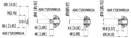 KM7004 Series Tractor Hydraulic Pump PTO Speed Increaser Aluminium Pto Multipliter Gearbox