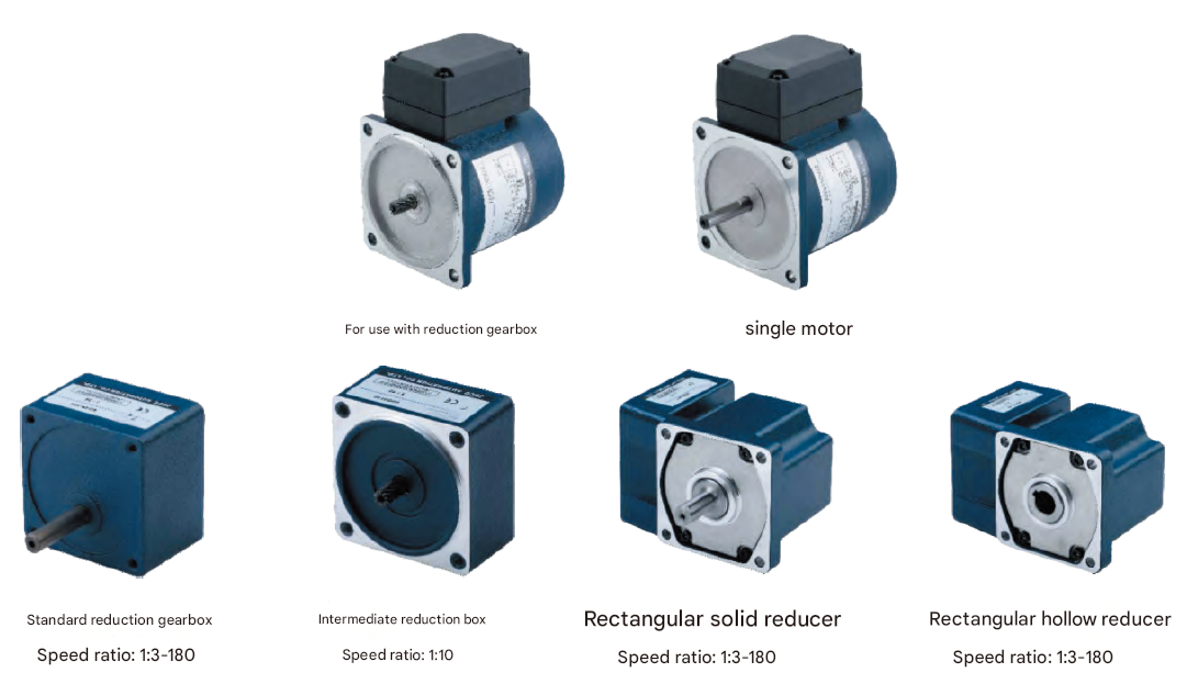 40W Gear Shaft Custom Micro Motor AC Electric Motor 3-phase Micro Reduction Motor with Rectangular Solid Shaft Reducer