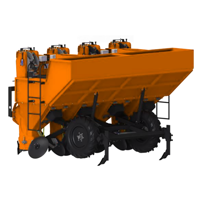 High Efficiency 4 Rows Multi-function Fertilizer Seeder Machine 1450kg Vegetable Seed Corn Potato Planter for Sale
