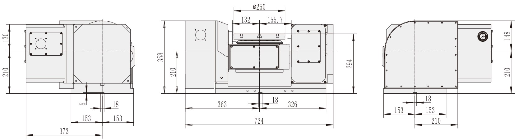 WT-S250 CNC Machining Center Parts New Rotary Turntable Gear Bearing Core Components for CNC Machinery Machine Tools Accessories