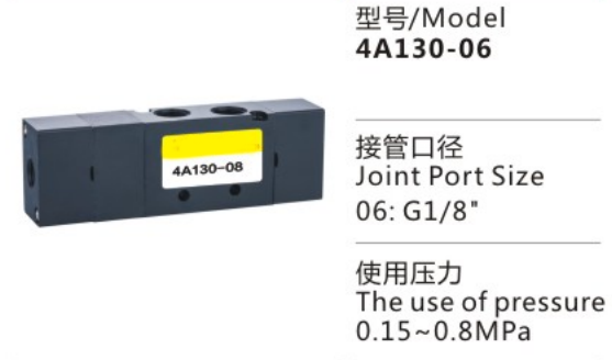 Proper Price 4A100 Series 4A130-06 Pneumatic Control Solenoid Valve for sale