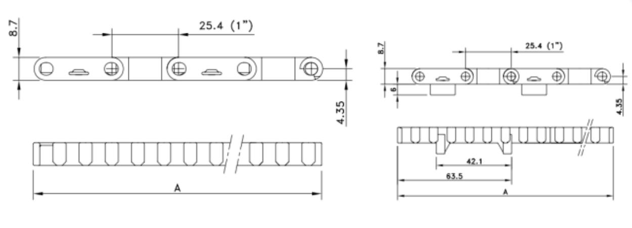 1000 Series Grid Straight Run Plastic Chain Belt Mesh