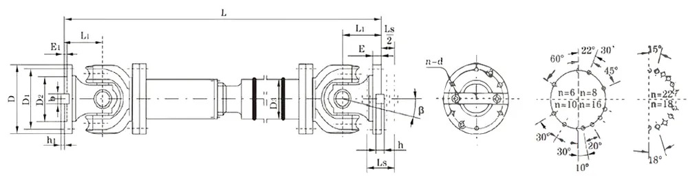 Factory Sale SWP-E Universal Joint Coupling Long Flex Double Flange Type Rigid Steel Gear Structure OEM Customizable
