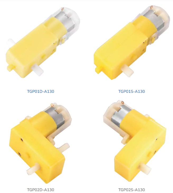Factory Supply TGP01S-A130 Mini Geared Motor Plastic Gearbox for Toy Car Attractive Price Waterproof Brush Permanent Magnet