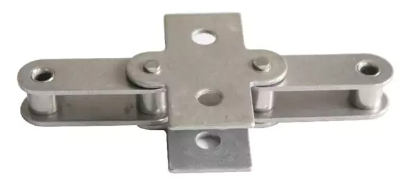 Transmission Stainless Steel Double Pitch Conveyor Chain With Attachments