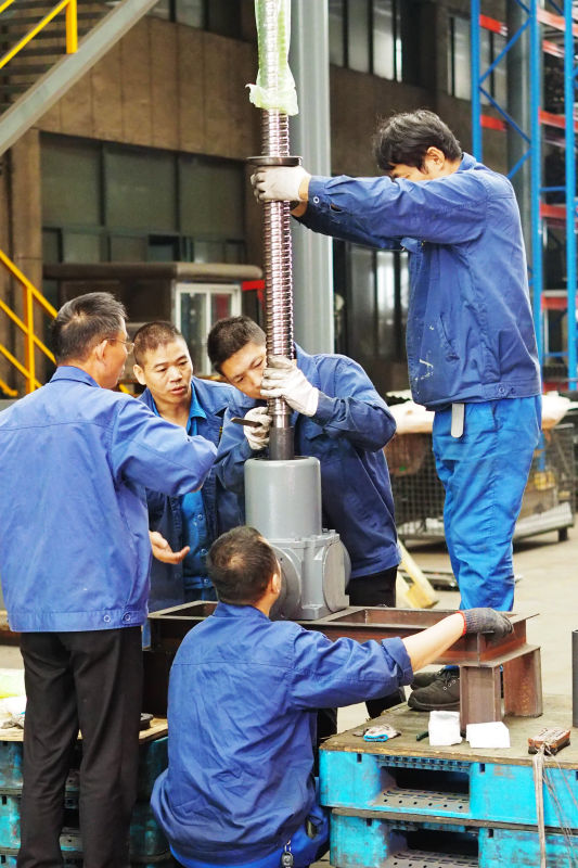Ball Thread Rod Mechanical Hydraulic Lift Elevator Scaffolding Gearbox Electric Worm Gear Screw Jack for Construction Jump