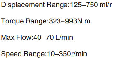 Widely Used BRE Series Max Flow 40-70 L/min Orbital Hydraulic Motor With Disc Valve for Sale