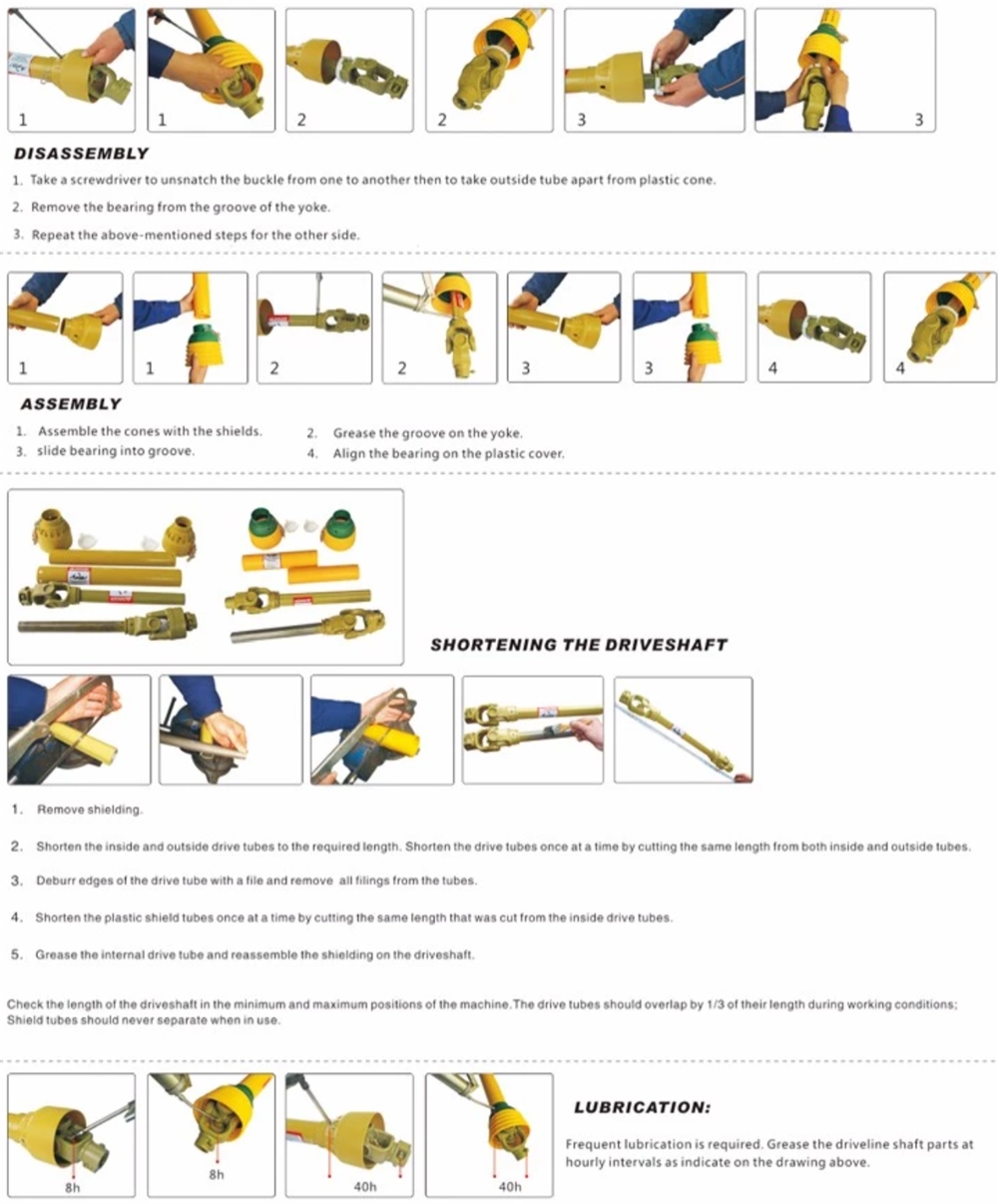 Farm Agricultural Cold Drawn New Product  Sleeve Triangular Tube flexible PTO Drive Shaft
