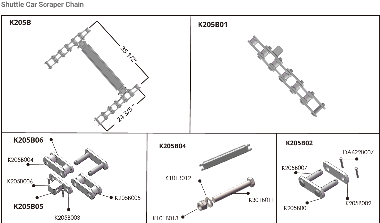High Efficiency Stable Ladder Conveyor Feeder Breaker Chain Double Strand Heavy-duty Mining Chains for Washing Coal Applications