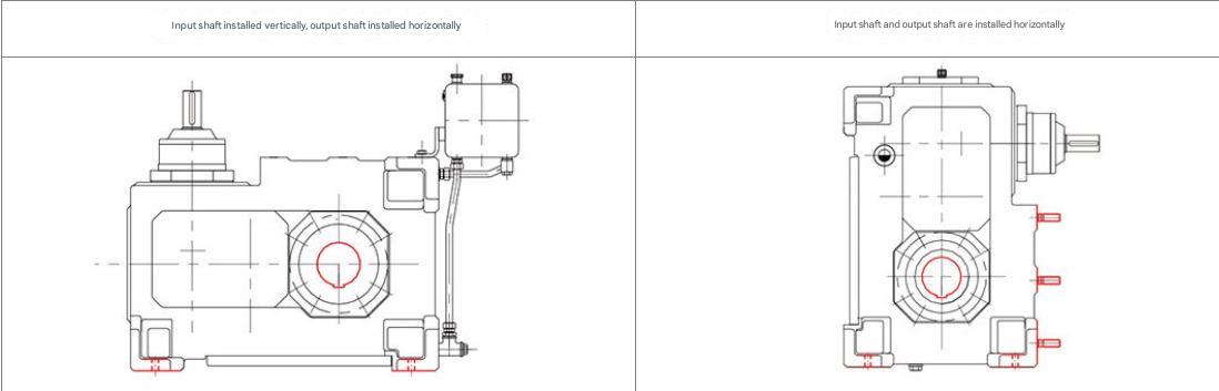 High Torque Customized Non-standard Gearbox Right-Angle High-Power Helical Bevel Gearboxes