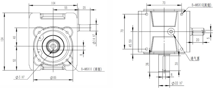 Cast Iron Casing Low Cost High Strength Non Standard Reducer Worm Gearbox for Semiconductor Industry