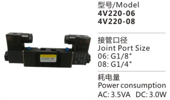 Guaranteed Quality Proper Price 4V200 Series 4V220-06 Solenoid Valve for sale