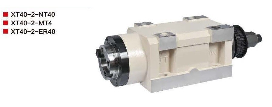 Boring and Milling Spindle Head Gearbox Motor XT40-2, NT40/MT4/ER40 Spindle, China Manufacturer OEM / ODM