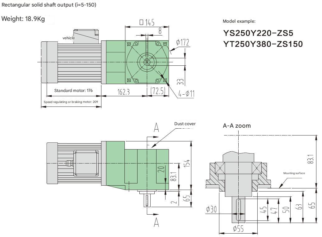 High Torque Industrial Right-Angle Bevel Gear Reducer 90 Degree Solid Shaft Gear Drive for Automation Custom ODM Support