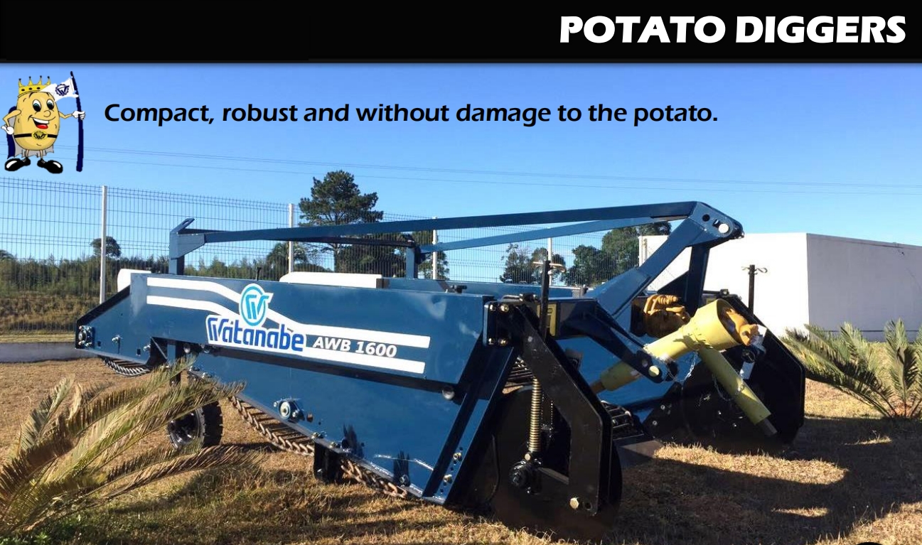AWB-1600B High Efficiency 2 ROWS Potato Harvester 1200kg Potato Digger for Carrots, or Onions Without Damage