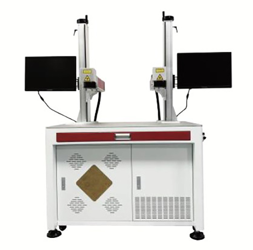 Air Cooling Double Head Fiber Laser Marker Machine