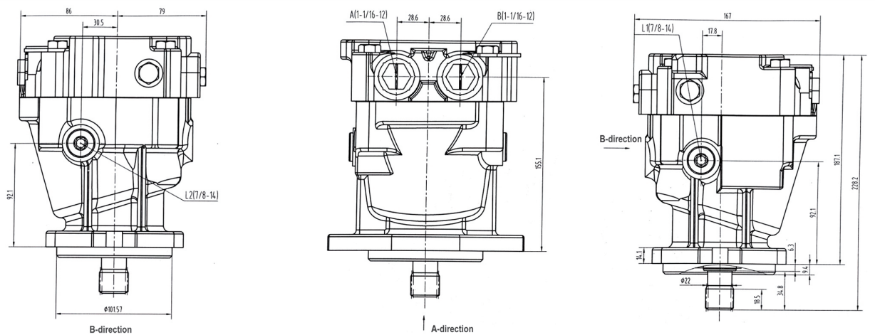 FM45 Series Agricultural Machinery Parts Constant Displacement Hydraulic Motor for Self-propelled Cotton Harvester and Baler