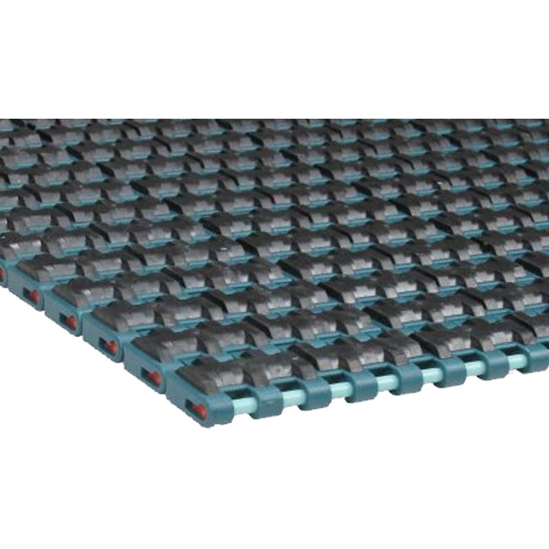 1600-FT-FTDP-SGS Super Grip Straight Run Plastic Top Rubber Conveyor Mesh Chain