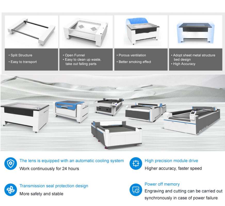 1610 Large Area Double Heads Co2 Laser Engraving Machine Laser Cutting Machine