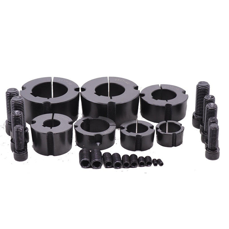 Taper Lock Bushes 1008-120100 Bronze Brass Flange Steel Iron Sleeve Tapered Rubber Taper Bore Bush for V-belt Pulley Sprocket