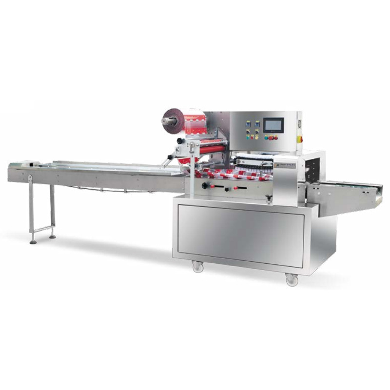 Up-Paper Horizontal Packing Machine for Packaging Regular Objects Biscuits Pies Chocolates Bread Moon-Cakes