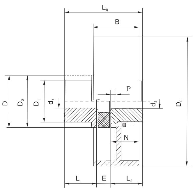 Promotional Various Jaw Coupling Price Flexible Jaw Coupling with Brake Disc