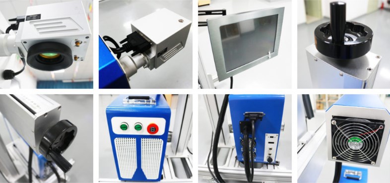 30W/50W/70W/100W Fiber Online Flying Laser Marker for Plastic Pipe Coding