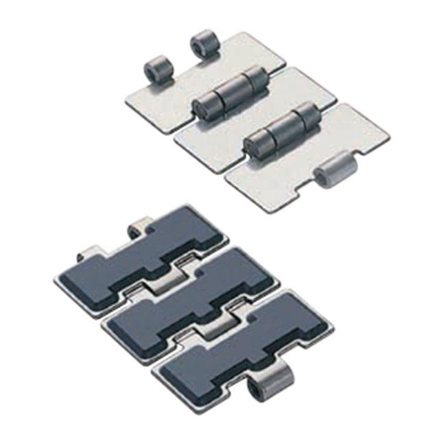 SS812/815G SS802/805G SS881G SS881TAB-G Stainless Steel Flat Top Chains With Rubber Top